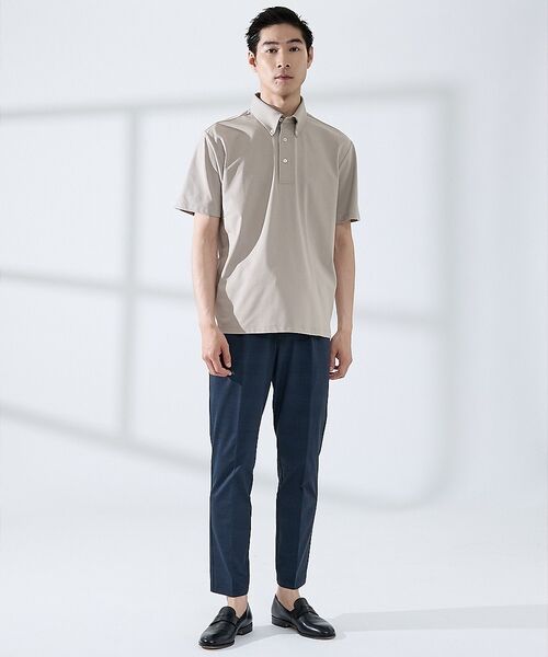 ABAHOUSE / アバハウス ポロシャツ | 【SMART CLOSET】シルケット天竺 ボタンダウン半袖ポロシャツ / 接触 | 詳細14