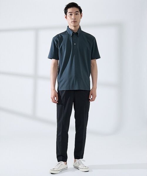 ABAHOUSE / アバハウス ポロシャツ | 【SMART CLOSET】シルケット天竺 ボタンダウン半袖ポロシャツ / 接触 | 詳細17