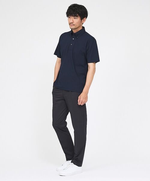 ABAHOUSE / アバハウス ポロシャツ | 【SMART CLOSET】シルケット天竺 ボタンダウン半袖ポロシャツ / 接触 | 詳細24