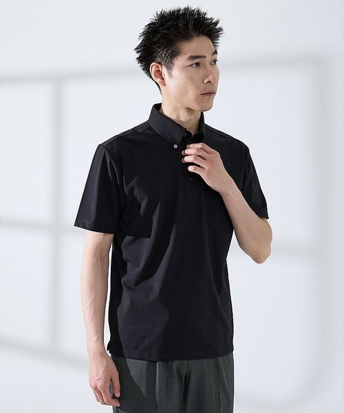 ABAHOUSE / アバハウス ポロシャツ | 【SMART CLOSET】シルケット天竺 ボタンダウン半袖ポロシャツ / 接触 | 詳細21