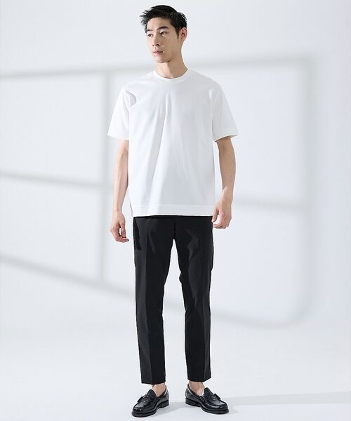ABAHOUSE / アバハウス Tシャツ | 【SMART CLOSET】シルケット天竺 ワイドリブ Tシャツ / 接触冷感 | 詳細4