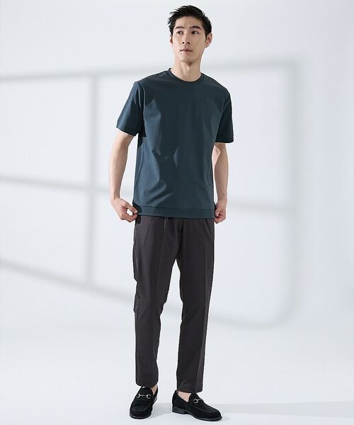 ABAHOUSE / アバハウス Tシャツ | 【SMART CLOSET】シルケット天竺 ワイドリブ Tシャツ / 接触冷感 | 詳細10