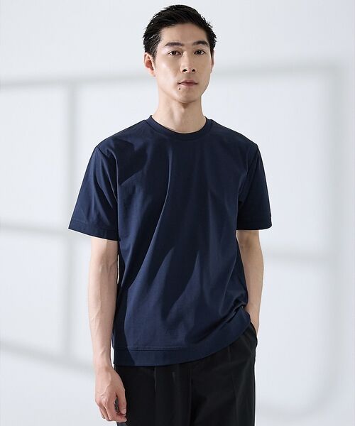 ABAHOUSE / アバハウス Tシャツ | 【SMART CLOSET】シルケット天竺 ワイドリブ Tシャツ / 接触冷感 | 詳細13
