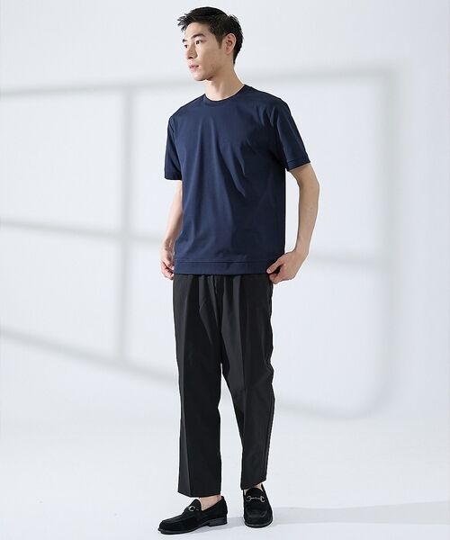 ABAHOUSE / アバハウス Tシャツ | 【SMART CLOSET】シルケット天竺 ワイドリブ Tシャツ / 接触冷感 | 詳細14
