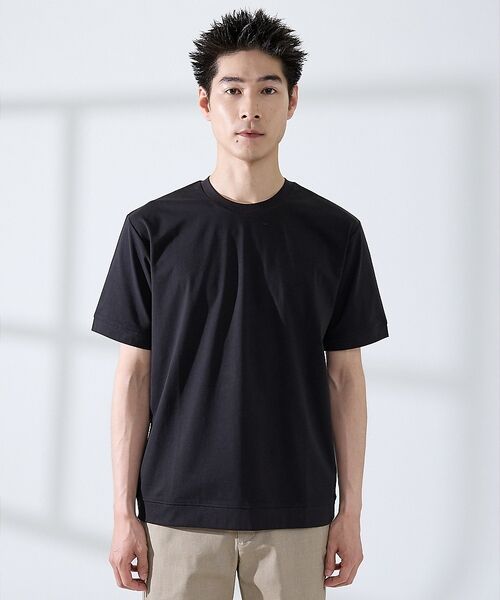 ABAHOUSE / アバハウス Tシャツ | 【SMART CLOSET】シルケット天竺 ワイドリブ Tシャツ / 接触冷感 | 詳細15