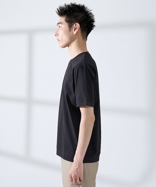 ABAHOUSE / アバハウス Tシャツ | 【SMART CLOSET】シルケット天竺 ワイドリブ Tシャツ / 接触冷感 | 詳細16