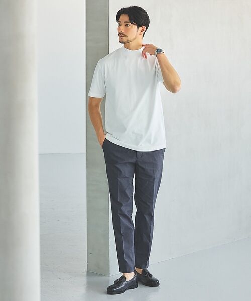 ABAHOUSE / アバハウス Tシャツ | 【SMART CLOSET/WEB限定】シルケット天竺 モックネック Tシャツ | 詳細13