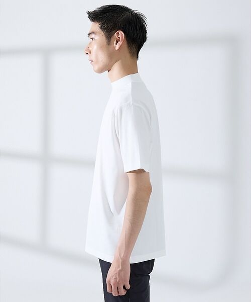 ABAHOUSE / アバハウス Tシャツ | 【SMART CLOSET/WEB限定】シルケット天竺 モックネック Tシャツ | 詳細2