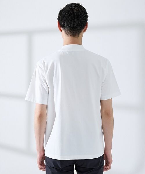 ABAHOUSE / アバハウス Tシャツ | 【SMART CLOSET/WEB限定】シルケット天竺 モックネック Tシャツ | 詳細3