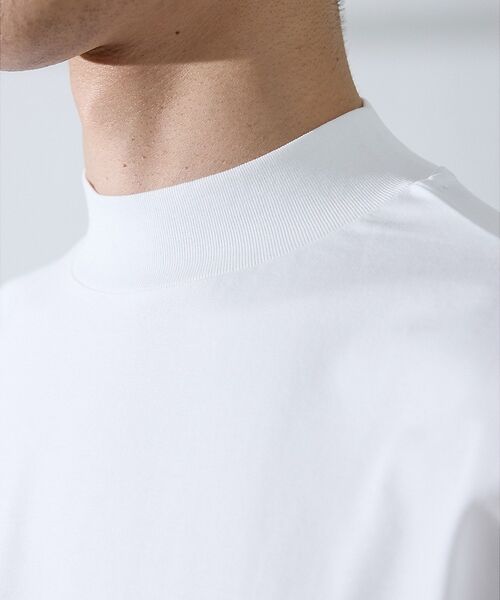 ABAHOUSE / アバハウス Tシャツ | 【SMART CLOSET/WEB限定】シルケット天竺 モックネック Tシャツ | 詳細5