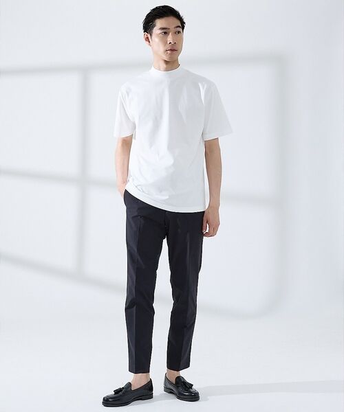 ABAHOUSE / アバハウス Tシャツ | 【SMART CLOSET/WEB限定】シルケット天竺 モックネック Tシャツ | 詳細9