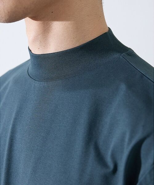 ABAHOUSE / アバハウス Tシャツ | 【SMART CLOSET/WEB限定】シルケット天竺 モックネック Tシャツ | 詳細18