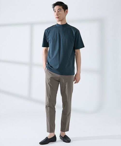 ABAHOUSE / アバハウス Tシャツ | 【SMART CLOSET/WEB限定】シルケット天竺 モックネック Tシャツ | 詳細19