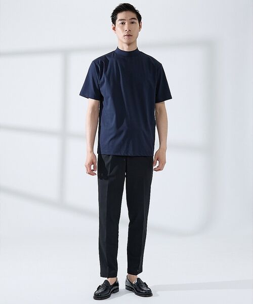 ABAHOUSE / アバハウス Tシャツ | 【SMART CLOSET/WEB限定】シルケット天竺 モックネック Tシャツ | 詳細23