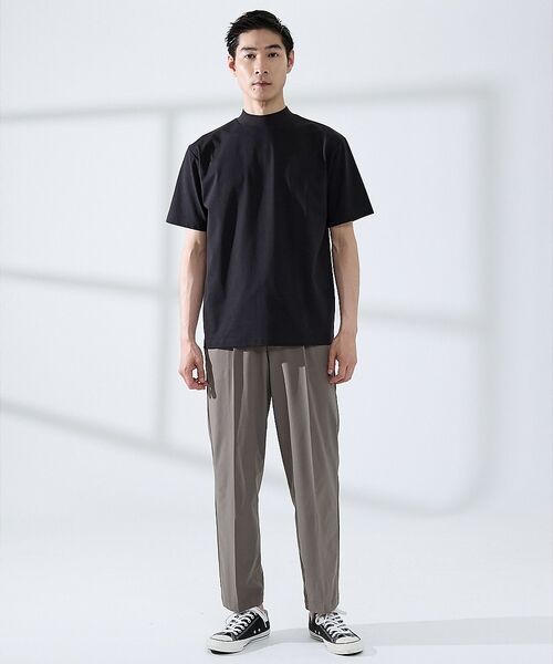 ABAHOUSE / アバハウス Tシャツ | 【SMART CLOSET/WEB限定】シルケット天竺 モックネック Tシャツ | 詳細25