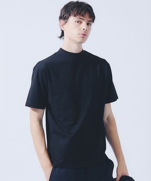 ABAHOUSE / アバハウス Tシャツ | 【SMART CLOSET/WEB限定】シルケット天竺 モックネック Tシャツ | 詳細23