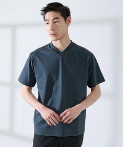 ABAHOUSE / アバハウス Tシャツ | 【SMART CLOSET/WEB限定】シルケット天竺 Vネック 半袖Tシャツ