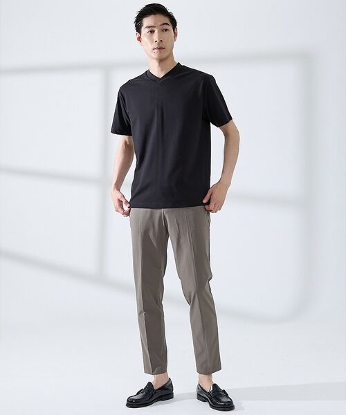 ABAHOUSE / アバハウス Tシャツ | 【SMART CLOSET/WEB限定】シルケット天竺 Vネック 半袖Tシャツ | 詳細26