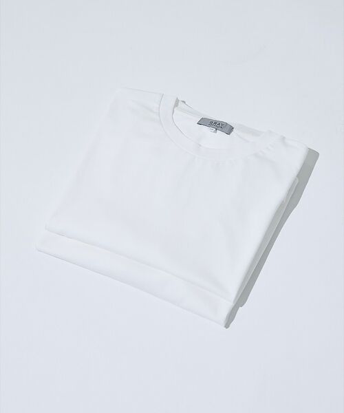 ABAHOUSE / アバハウス Tシャツ | 【SMART CLOSET/2枚セット】接触冷感 シルケット天竺 クルーネック | 詳細2