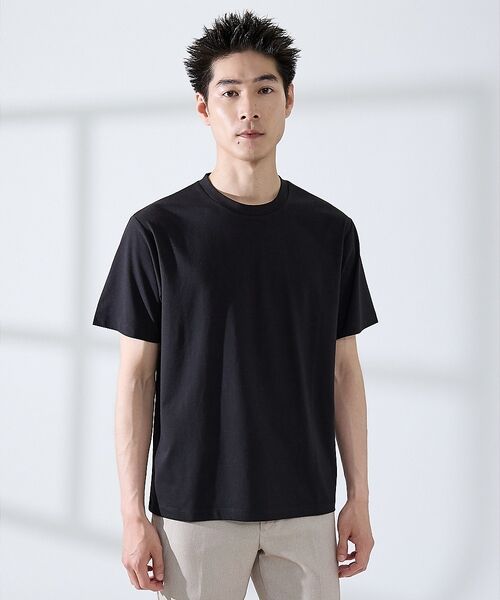 ABAHOUSE / アバハウス Tシャツ | 【SMART CLOSET/2枚セット】接触冷感 シルケット天竺 クルーネック | 詳細9