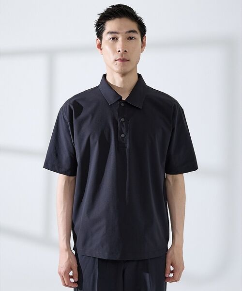 ABAHOUSE / アバハウス ポロシャツ | 【セットアップ対応】360°ストレッチ リップストップ リラックス ポロシャツ/ | 詳細7
