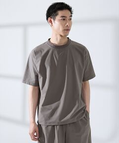 ABAHOUSE / アバハウス Tシャツ | 【セットアップ対応】360°ストレッチ リップストップ リラックス Tシャツ/