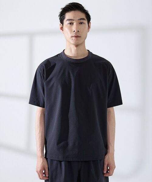 ABAHOUSE / アバハウス Tシャツ | 【セットアップ対応】360°ストレッチ リップストップ リラックス Tシャツ/ | 詳細4