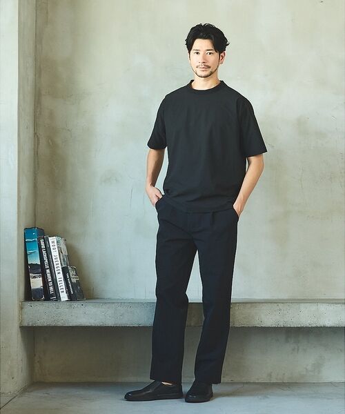 ABAHOUSE / アバハウス Tシャツ | 【セットアップ対応】360°ストレッチ リップストップ リラックス Tシャツ/ | 詳細17