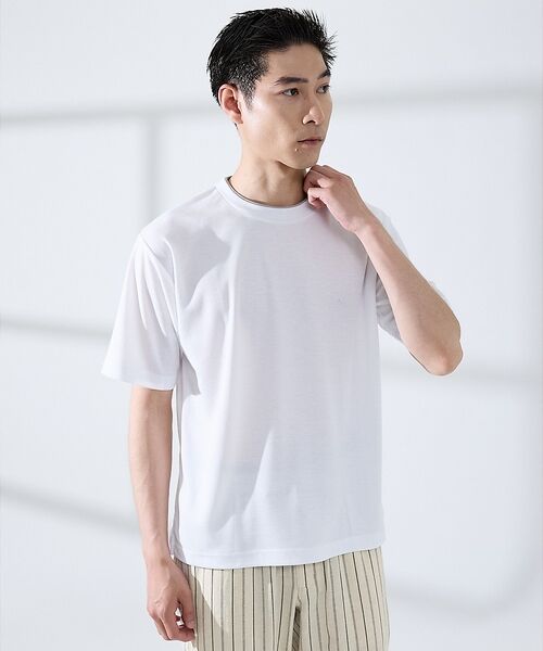 ABAHOUSE / アバハウス Tシャツ | サカリバ レイヤード 半袖Tシャツ(ホワイト)