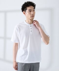 ABAHOUSE / アバハウス Tシャツ | サカリバ レイヤード ヘンリーネック Tシャツ