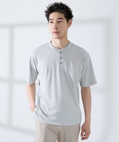 ABAHOUSE / アバハウス Tシャツ | サカリバ レイヤード ヘンリーネック Tシャツ