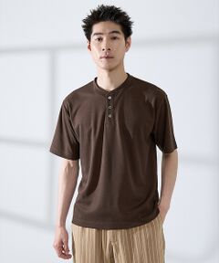 ABAHOUSE / アバハウス Tシャツ | サカリバ レイヤード ヘンリーネック Tシャツ