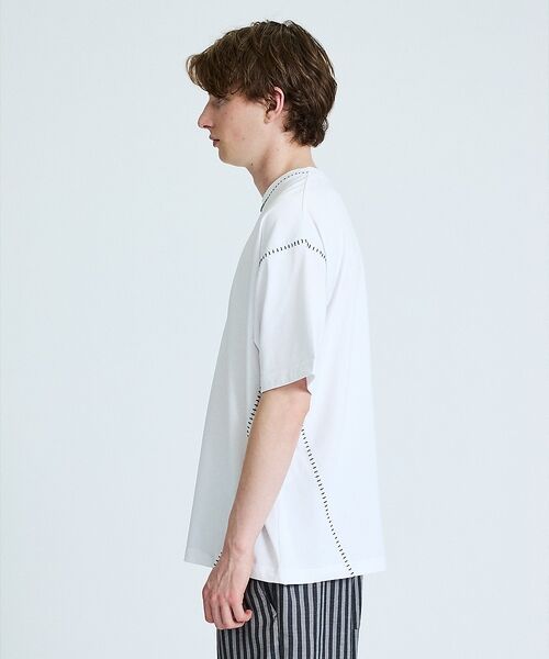 ABAHOUSE / アバハウス Tシャツ | ハンドステッチ 半袖Tシャツ | 詳細3