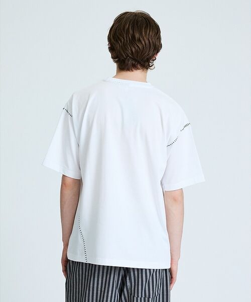 ABAHOUSE / アバハウス Tシャツ | ハンドステッチ 半袖Tシャツ | 詳細4