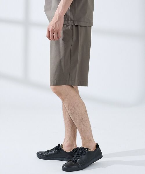 ABAHOUSE / アバハウス ショート・ハーフ・半端丈パンツ | 【セットアップ対応】360°ストレッチ リップストップ リラックス ショートパン | 詳細3