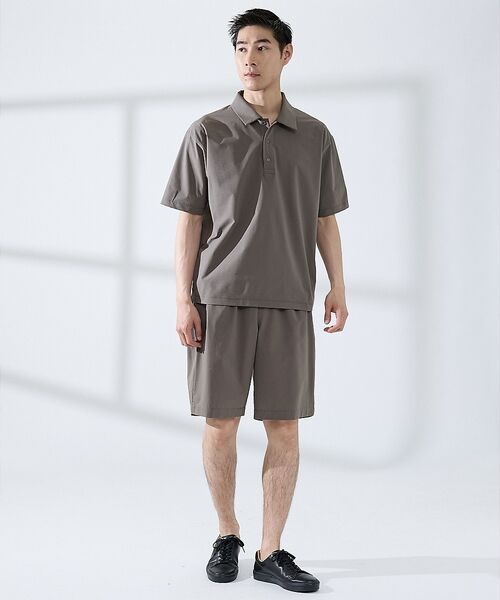 ABAHOUSE / アバハウス ショート・ハーフ・半端丈パンツ | 【セットアップ対応】360°ストレッチ リップストップ リラックス ショートパン | 詳細5