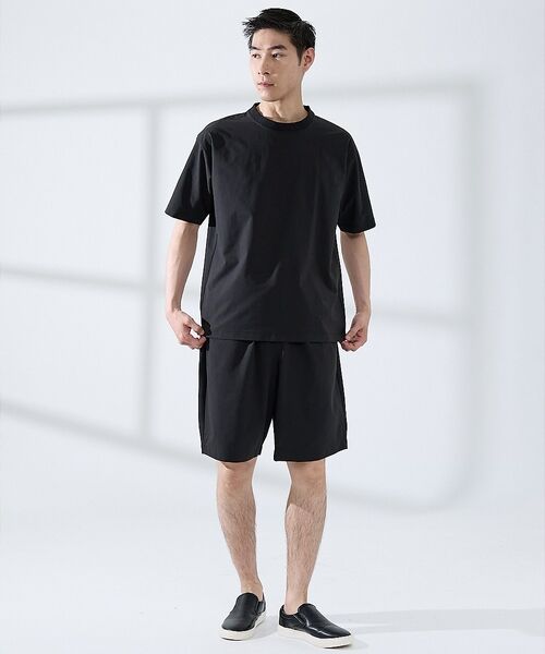 ABAHOUSE / アバハウス ショート・ハーフ・半端丈パンツ | 【セットアップ対応】360°ストレッチ リップストップ リラックス ショートパン | 詳細20