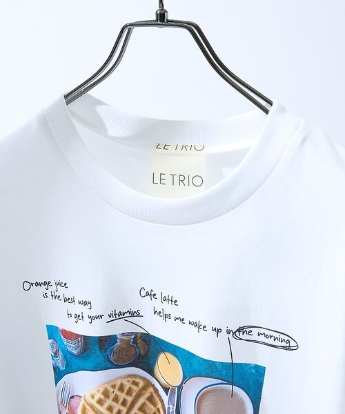 ABAHOUSE / アバハウス Tシャツ | WEEKEND BREAKFAST プリントTシャツ / オーバーサイズ/ LE | 詳細4