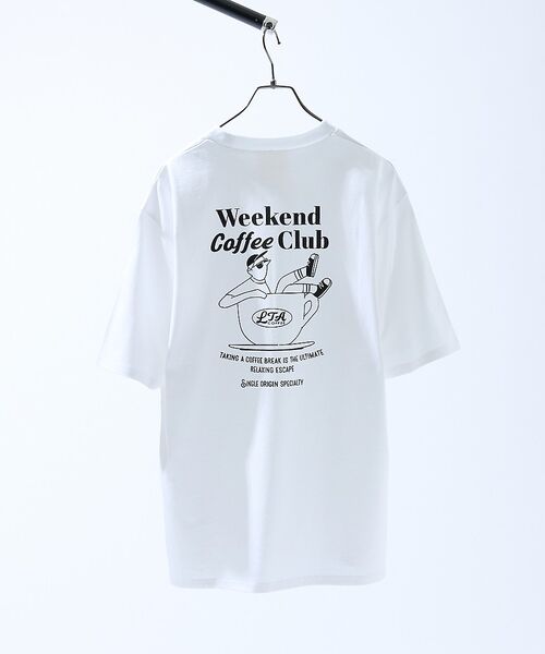 ABAHOUSE / アバハウス Tシャツ | COFFEE CLUB バックプリントTシャツ / オーバーサイズ/ LE TR | 詳細2