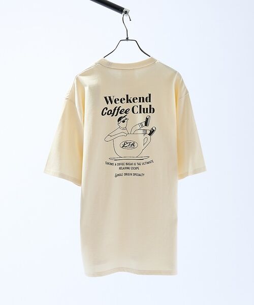 ABAHOUSE / アバハウス Tシャツ | COFFEE CLUB バックプリントTシャツ / オーバーサイズ/ LE TR | 詳細10