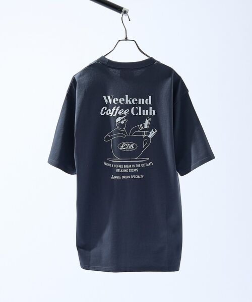 ABAHOUSE / アバハウス Tシャツ | COFFEE CLUB バックプリントTシャツ / オーバーサイズ/ LE TR | 詳細15