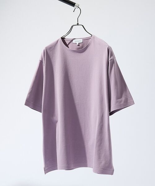 ABAHOUSE / アバハウス Tシャツ | 圧着 シームレスTシャツ / リラックスフィット | 詳細4