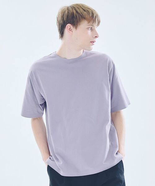 ABAHOUSE / アバハウス Tシャツ | 圧着 シームレスTシャツ / リラックスフィット | 詳細14