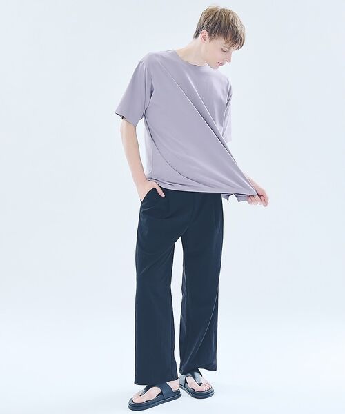 ABAHOUSE / アバハウス Tシャツ | 圧着 シームレスTシャツ / リラックスフィット | 詳細16