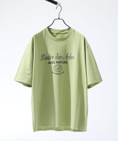 ABAHOUSE / アバハウス Tシャツ | SCENE GRAPHIC ロゴプリントTシャツ / リラックスフィット【予約】