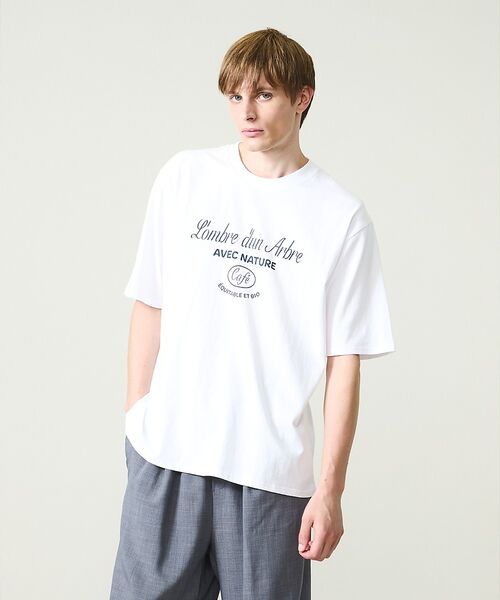 ABAHOUSE / アバハウス Tシャツ | SCENE GRAPHIC ロゴプリントTシャツ / リラックスフィット | 詳細8