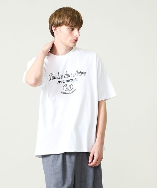 ABAHOUSE / アバハウス Tシャツ | SCENE GRAPHIC ロゴプリントTシャツ / リラックスフィット | 詳細9