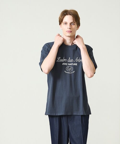 ABAHOUSE / アバハウス Tシャツ | SCENE GRAPHIC ロゴプリントTシャツ / リラックスフィット | 詳細18