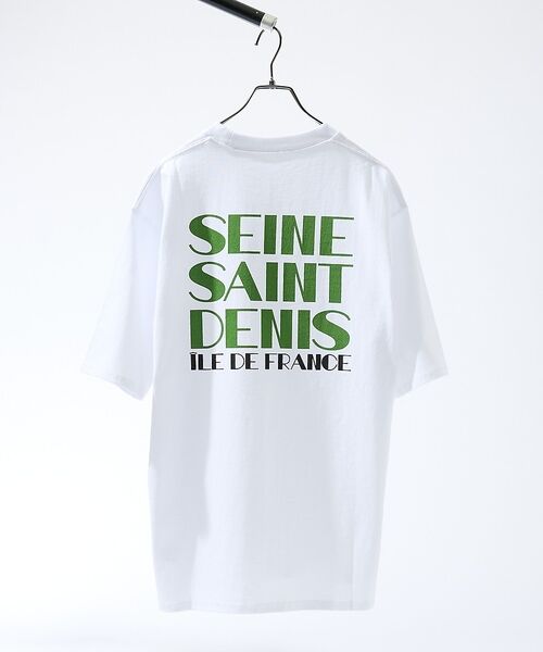 ABAHOUSE / アバハウス Tシャツ | SCENE GRAPHIC バックプリントTシャツ / リラックスフィット【予約(グリーン)