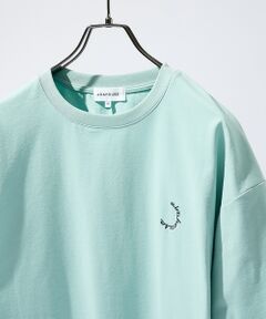 ABAHOUSE / アバハウス Tシャツ | サークルロゴ　ワンポイント 刺繍Tシャツ【予約】